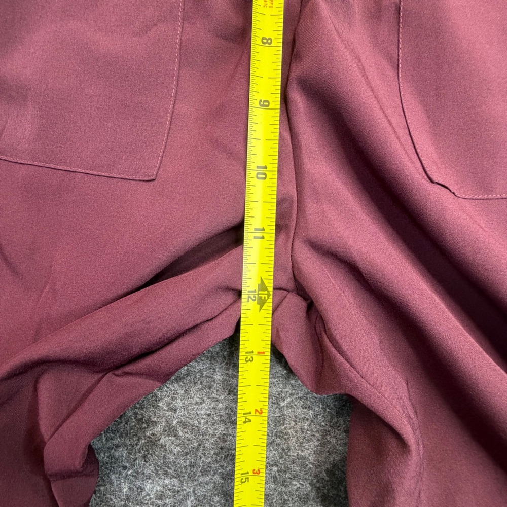 Balera Dancewear Joggers Women XSA Maroon High Waist Side Stripe 14601 - Picture 8 of 9